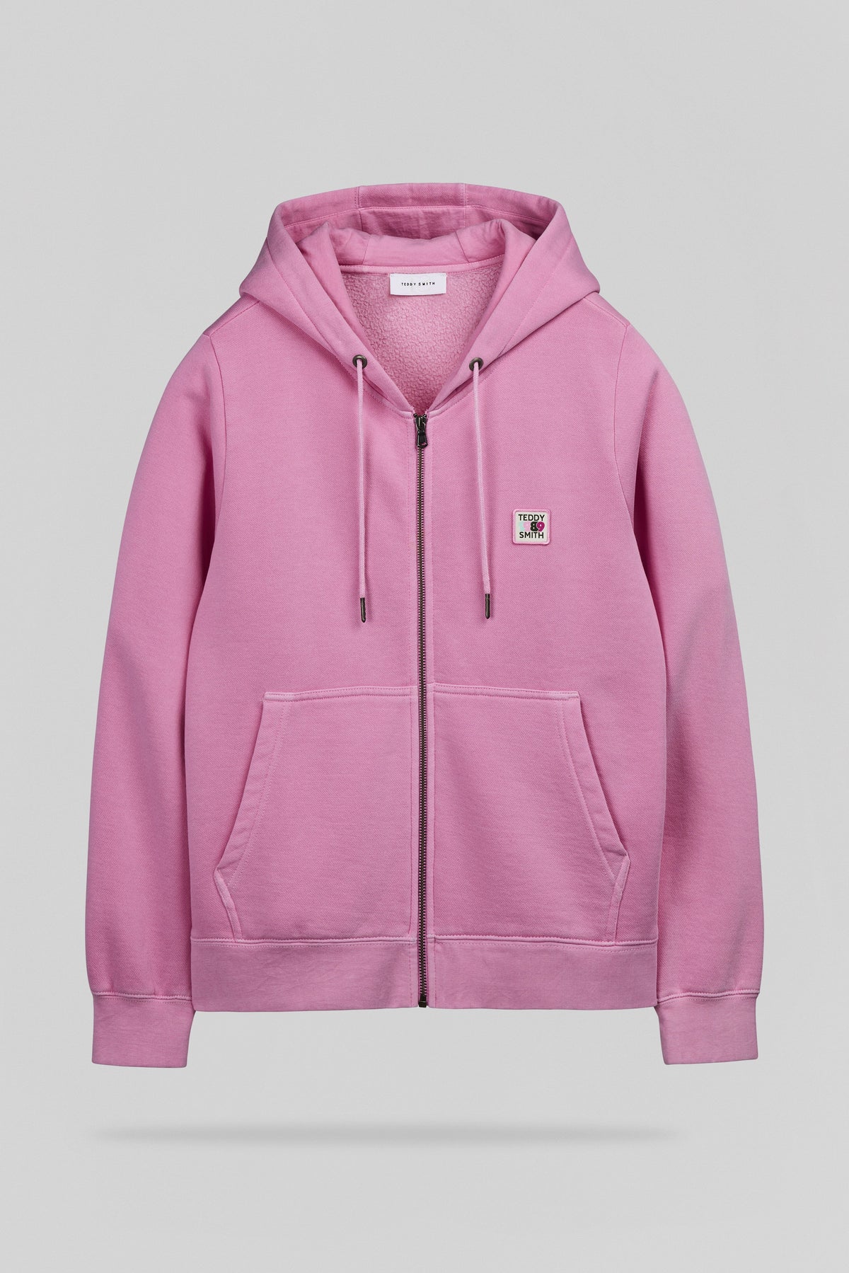 Gilet à capuche G-WASH HOODY ZI ROSE BONBON - 1