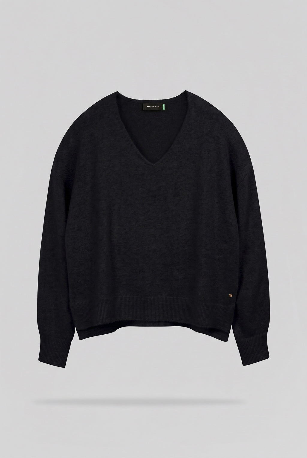 Pull ample col V P-BILLIE NOIR - 1