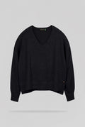 Pull ample col V P-BILLIE NOIR - 1