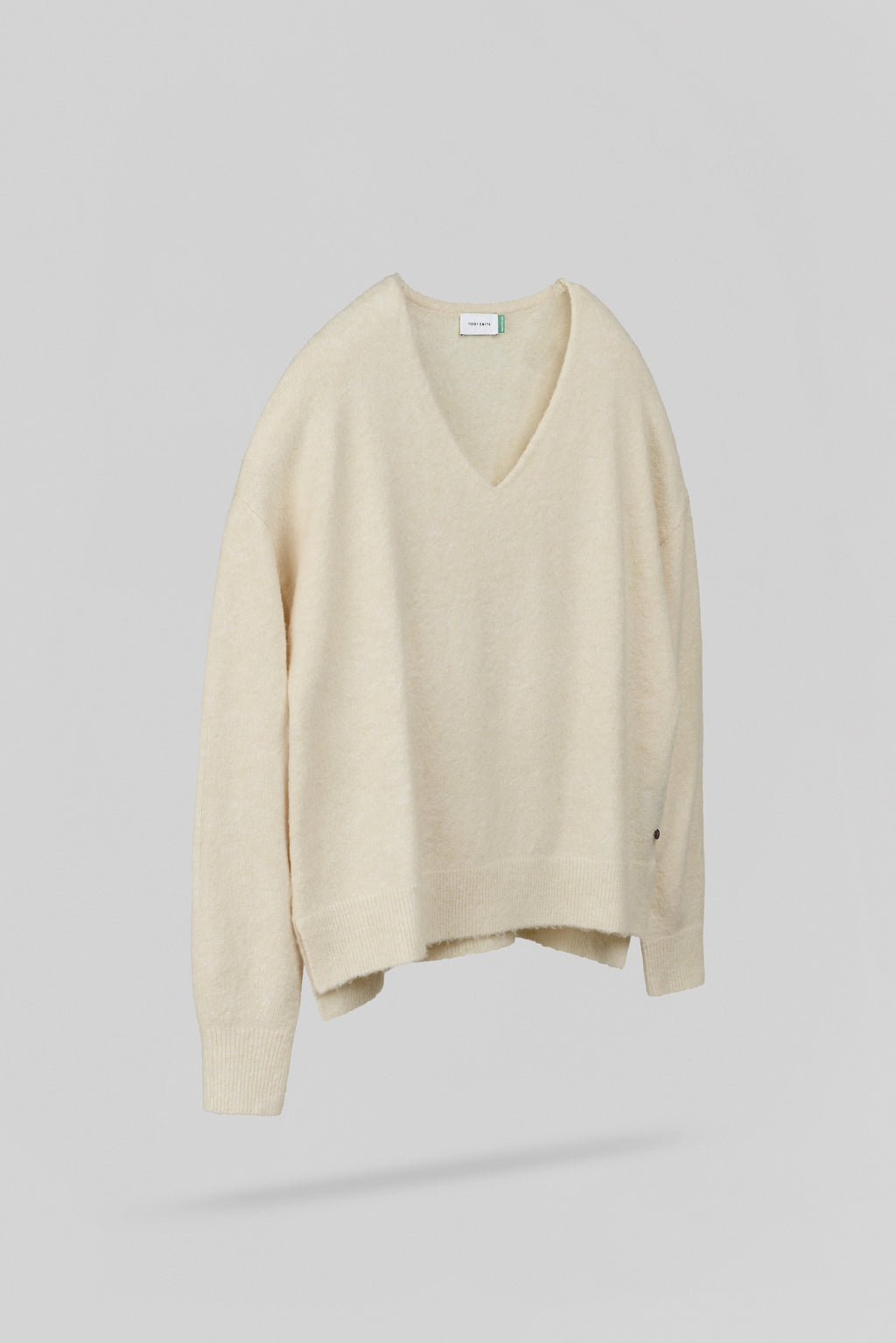 Pull ample col V P-BILLIE BEIGE CHINE - 2