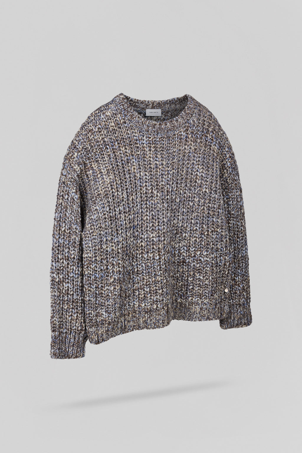 Pull oversize grosse maille P-CHLOE CHOCOLAT CHINE - 2