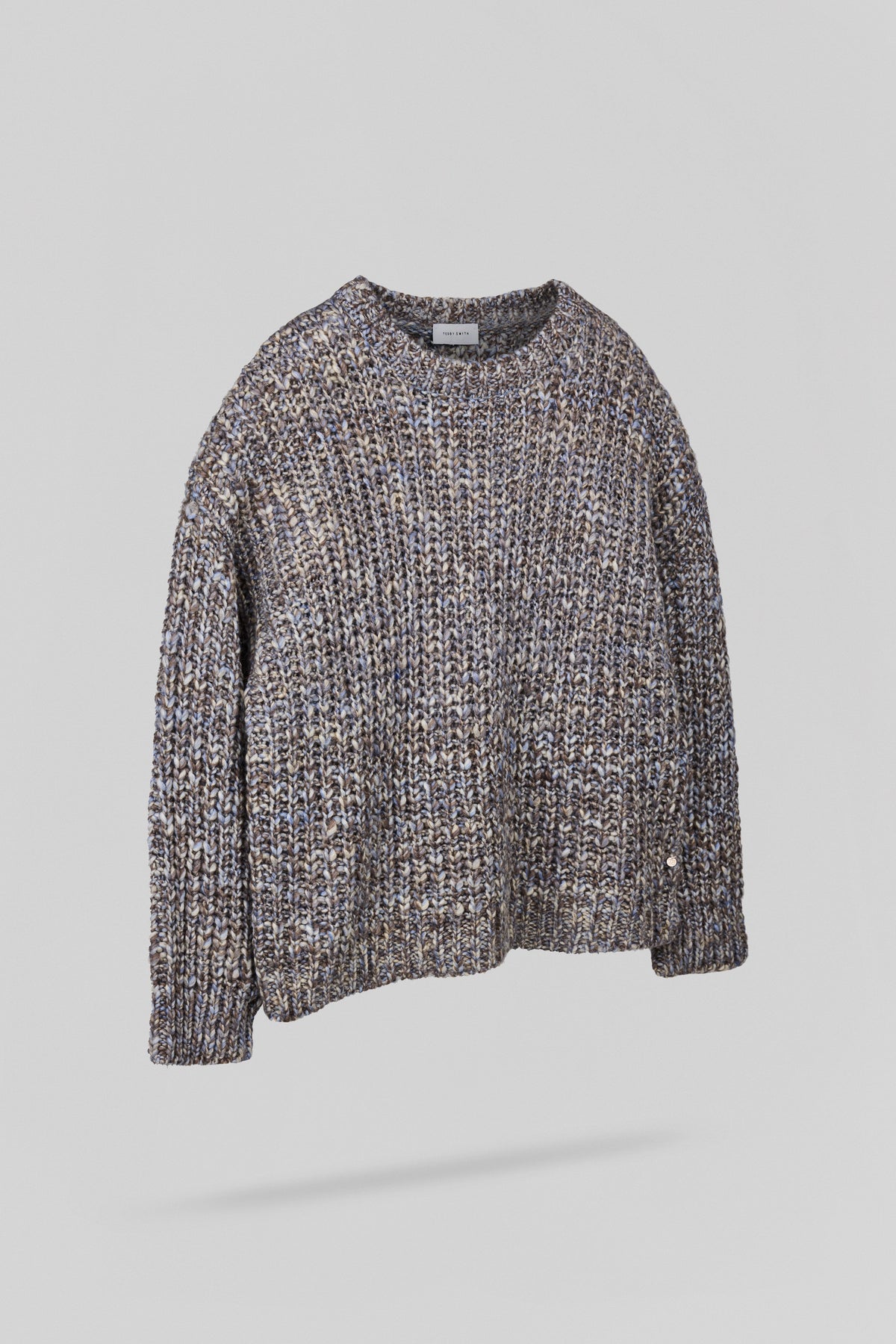 Pull oversize grosse maille P-CHLOE CHOCOLAT CHINE - 2