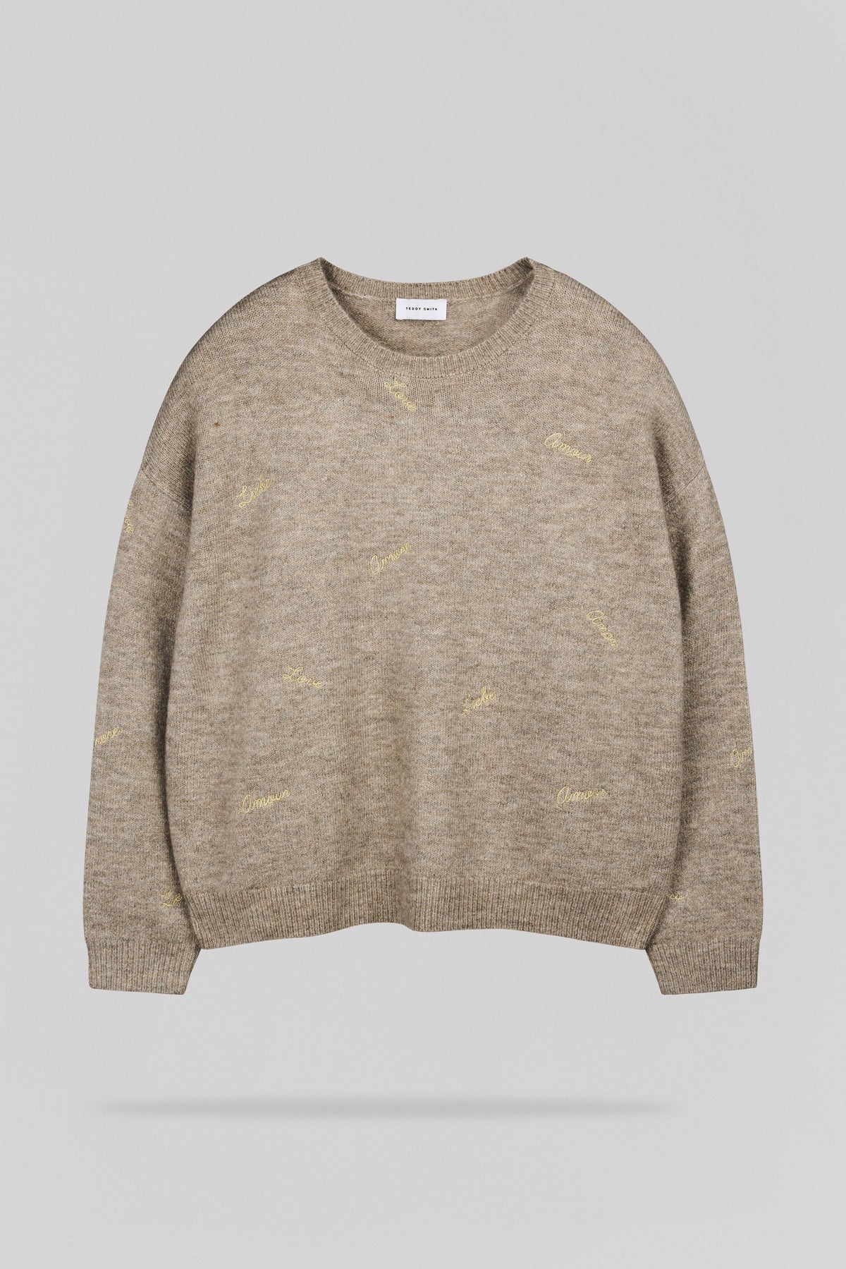 Pull P-ELIE WOLF BEIGE - 1