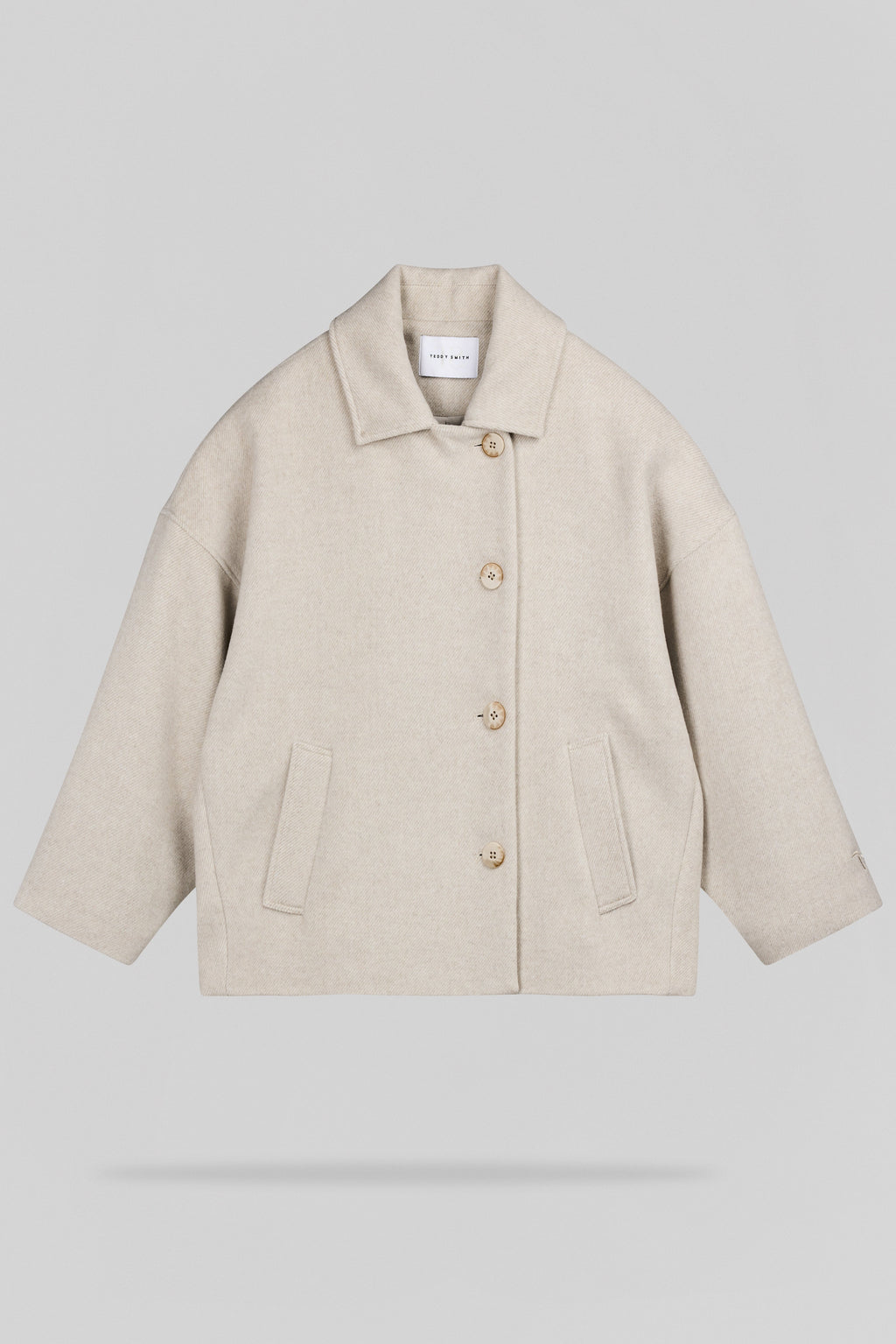 Manteau oversize M-MAURY WOLF BEIGE - 1