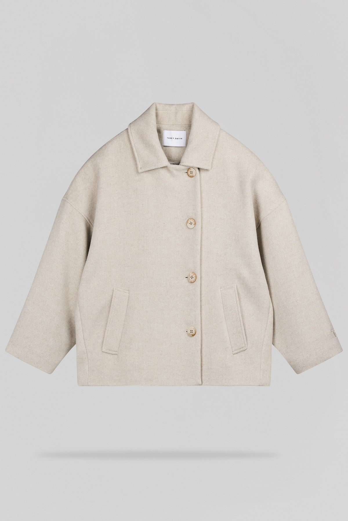 Manteau oversize M-MAURY WOLF BEIGE - 1