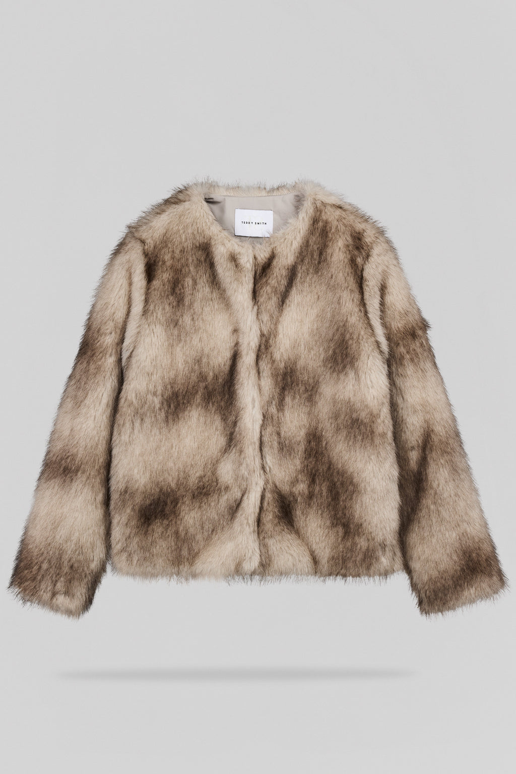 Manteau en fausse fourrure M-VALOU BLANC IVOIRE CHINE - 1