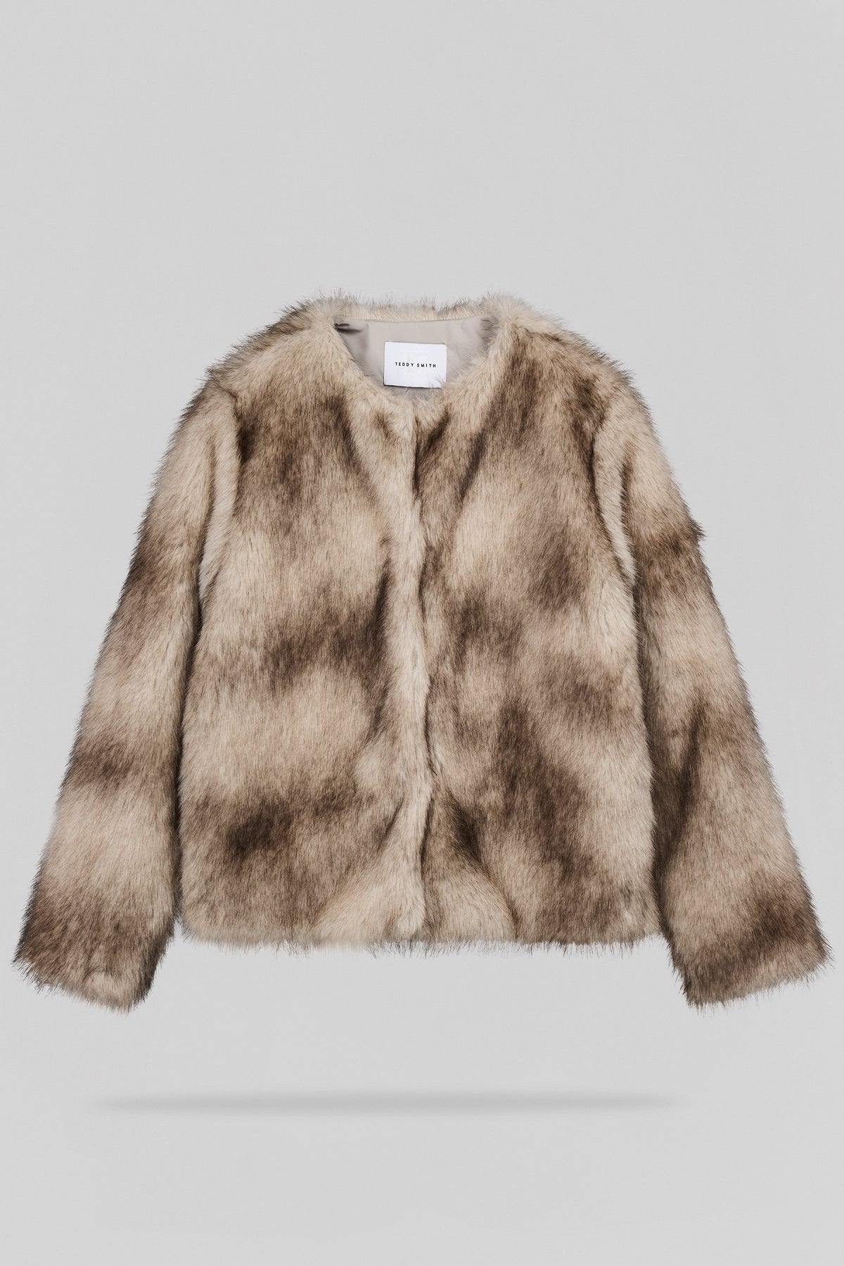 Manteau en fausse fourrure M-VALOU BLANC IVOIRE CHINE - 1