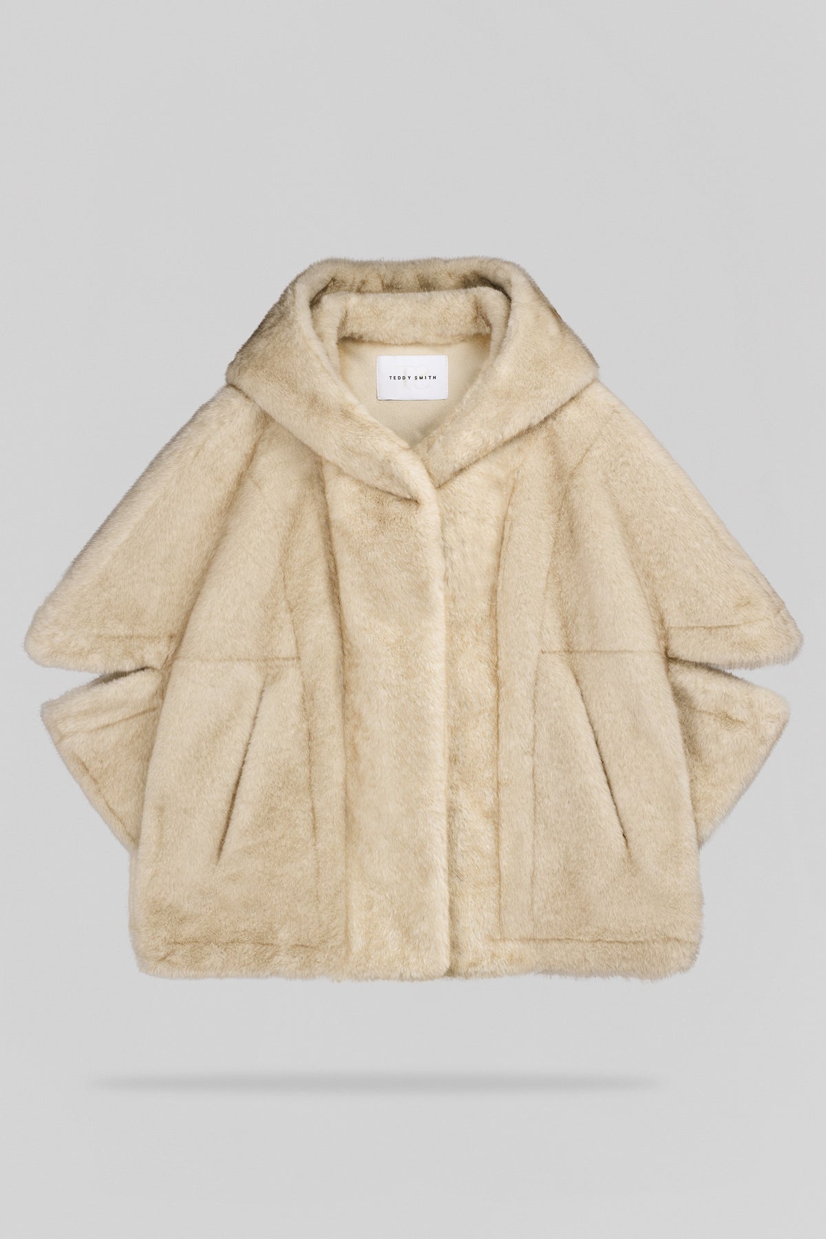 Blouson en fausse fourrure B-ANOUK WOLF BEIGE - 1