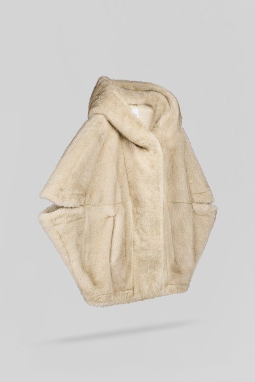 Blouson en fausse fourrure B-ANOUK WOLF BEIGE - 2