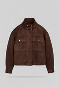 Blouson effet suédine B-ZEPHY CHOCOLAT - 1