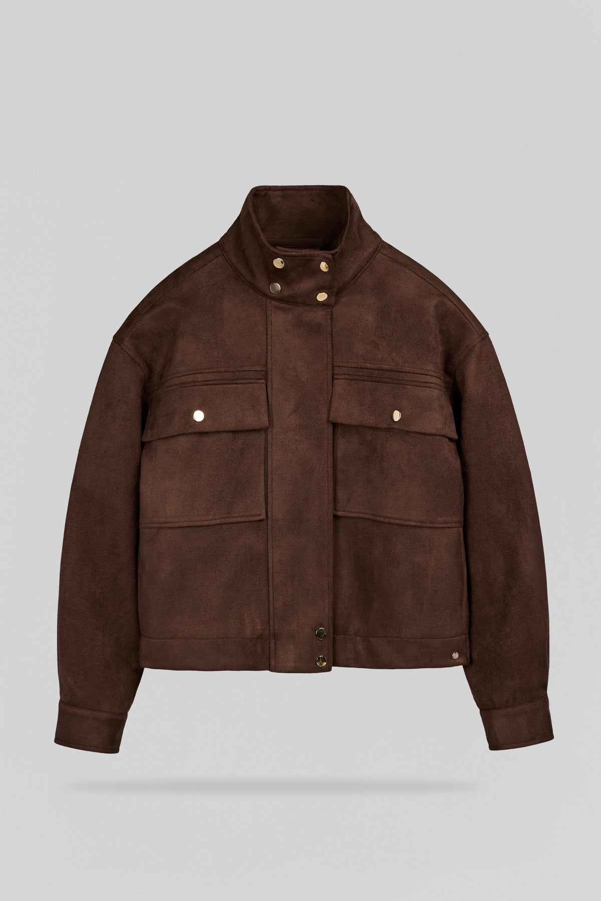Blouson effet suédine B-ZEPHY CHOCOLAT - 1