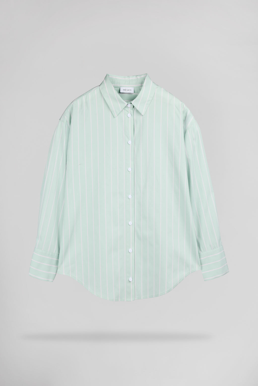 Chemise rayée C-CHARLINA STONE MINT - 1
