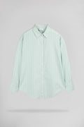 Chemise rayée C-CHARLINA STONE MINT - 1