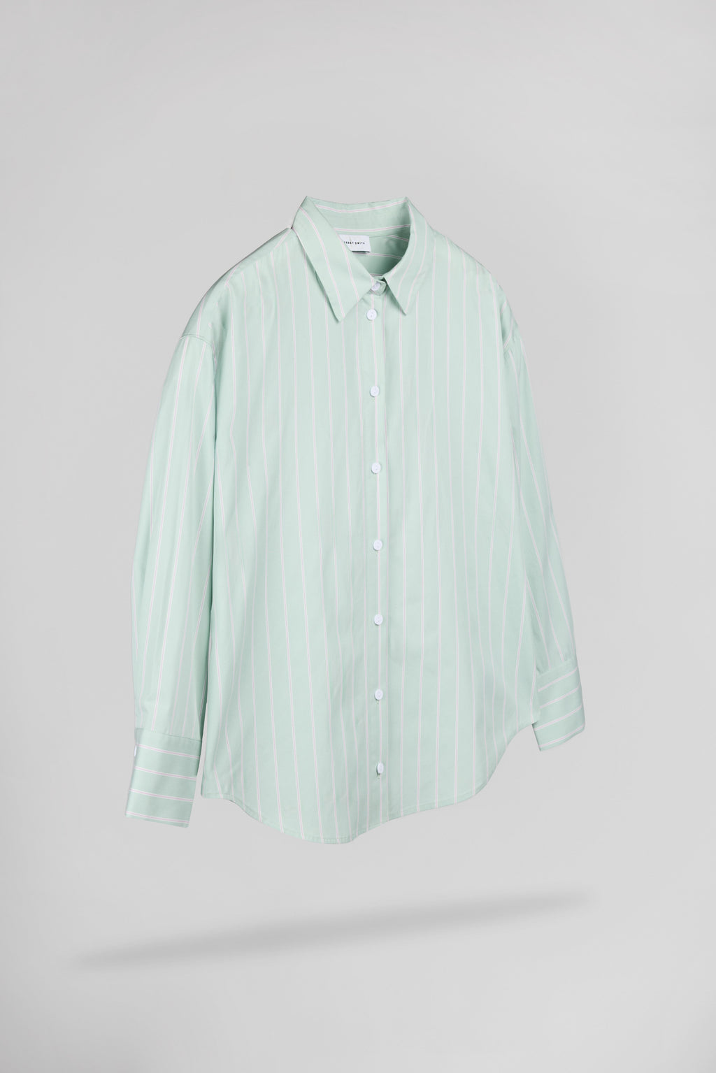 Chemise rayée C-CHARLINA STONE MINT - 2