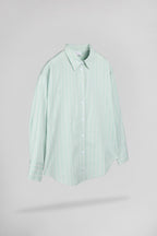 Chemise rayée C-CHARLINA STONE MINT - 2