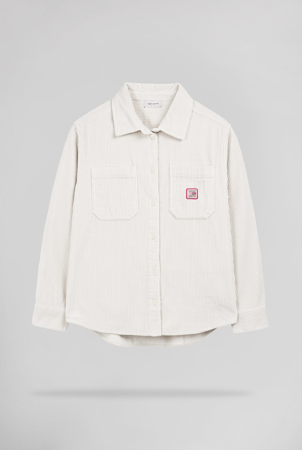 Chemise velours C-ALIA ML MIDDLE WHITE - 1