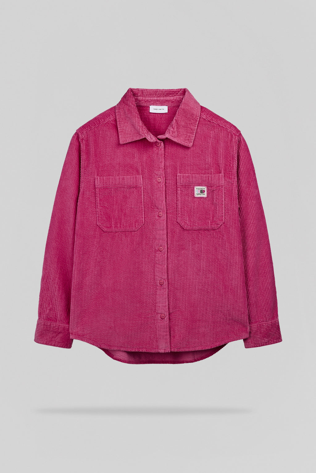 Chemise velours C-ALIA ML BUBBLE PINK - 1