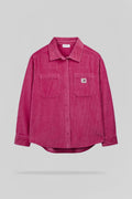 Chemise velours C-ALIA ML BUBBLE PINK - 1
