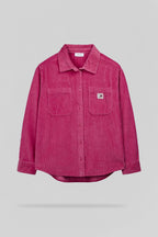 Chemise velours C-ALIA ML BUBBLE PINK - 1