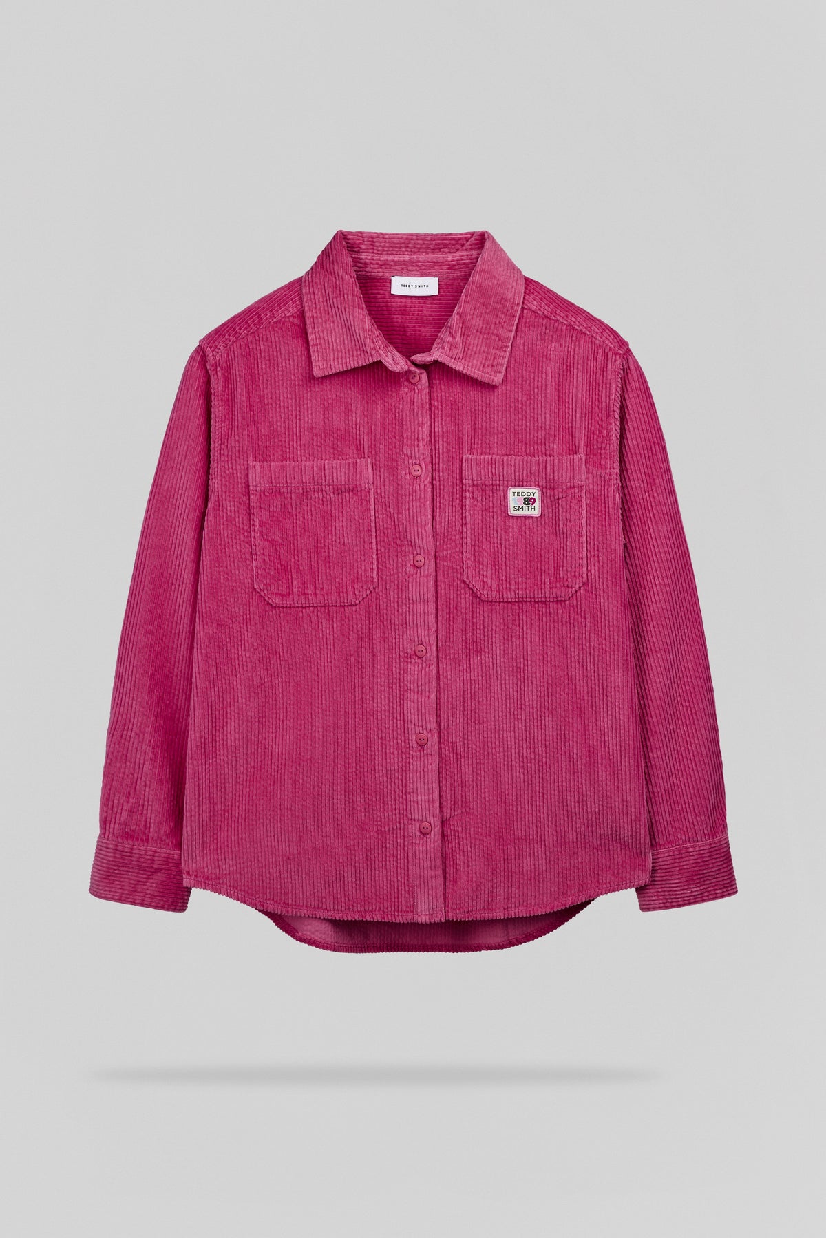 Chemise velours C-ALIA ML BUBBLE PINK - 1