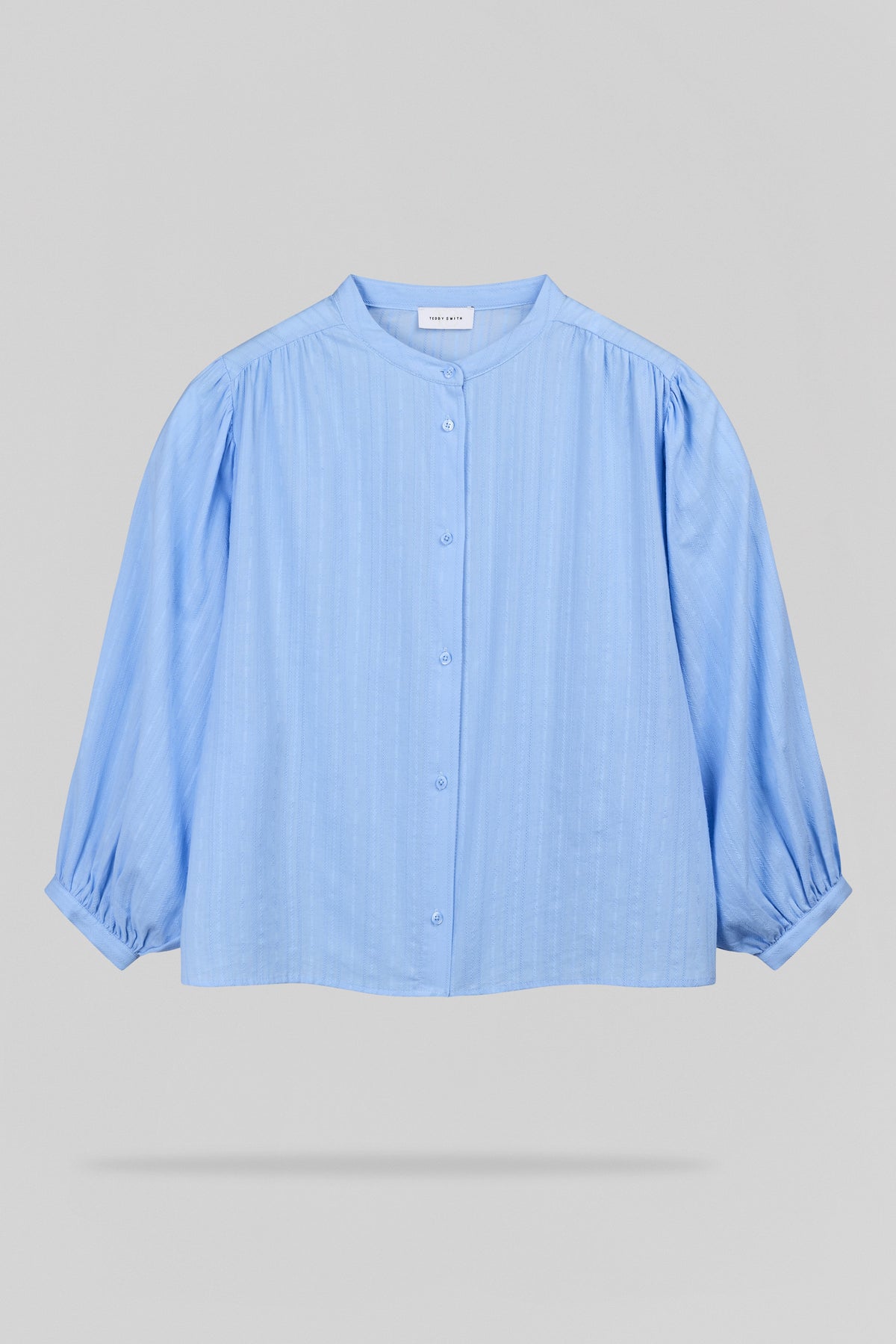 Chemise ample manches trois-quarts C-APOLINE ML BLEU CIEL - 1