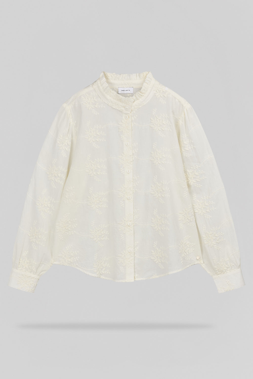 Chemise manches longues C-CAPUCINE ML MIDDLE WHITE - 1