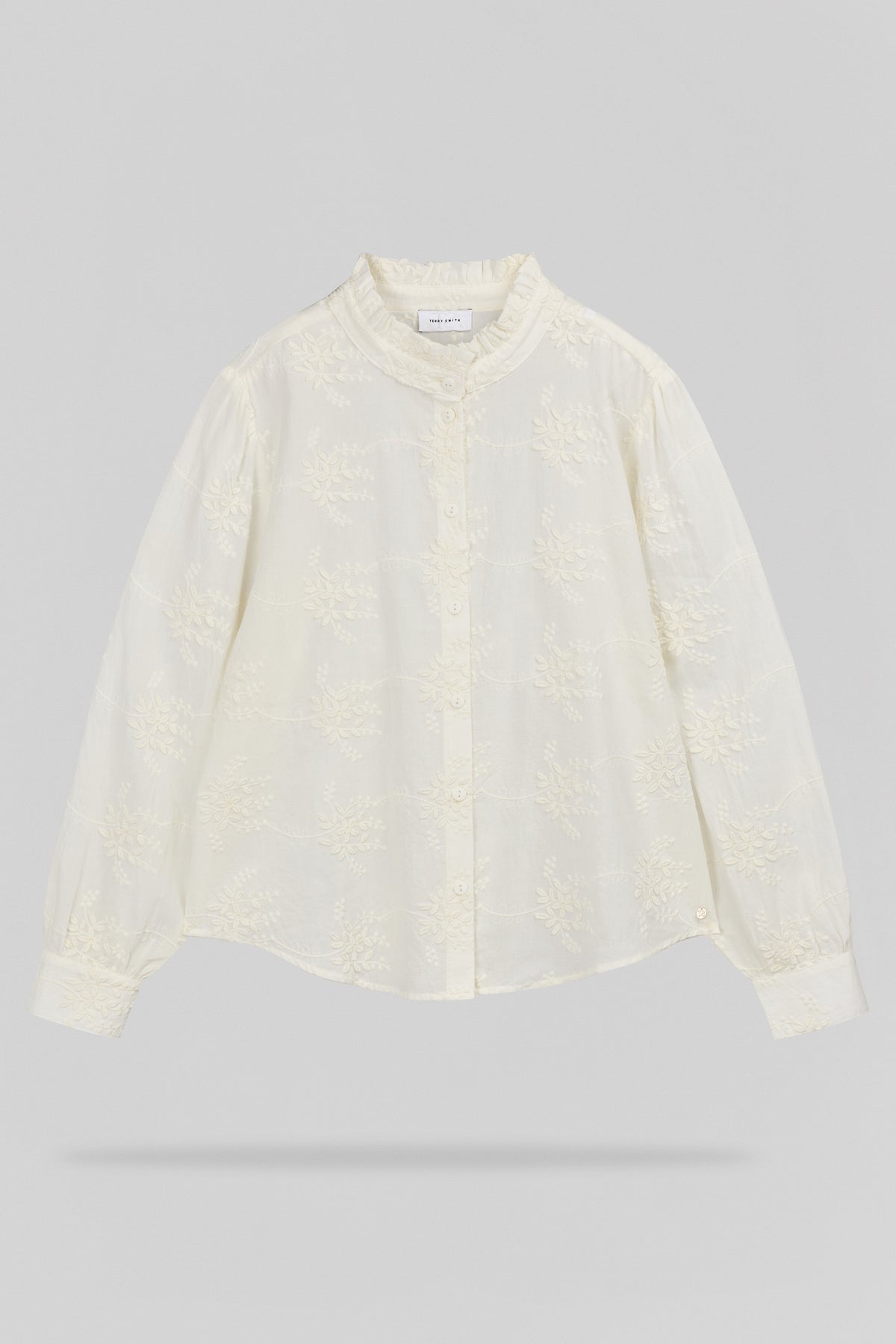 Chemise manches longues C-CAPUCINE ML MIDDLE WHITE - 1
