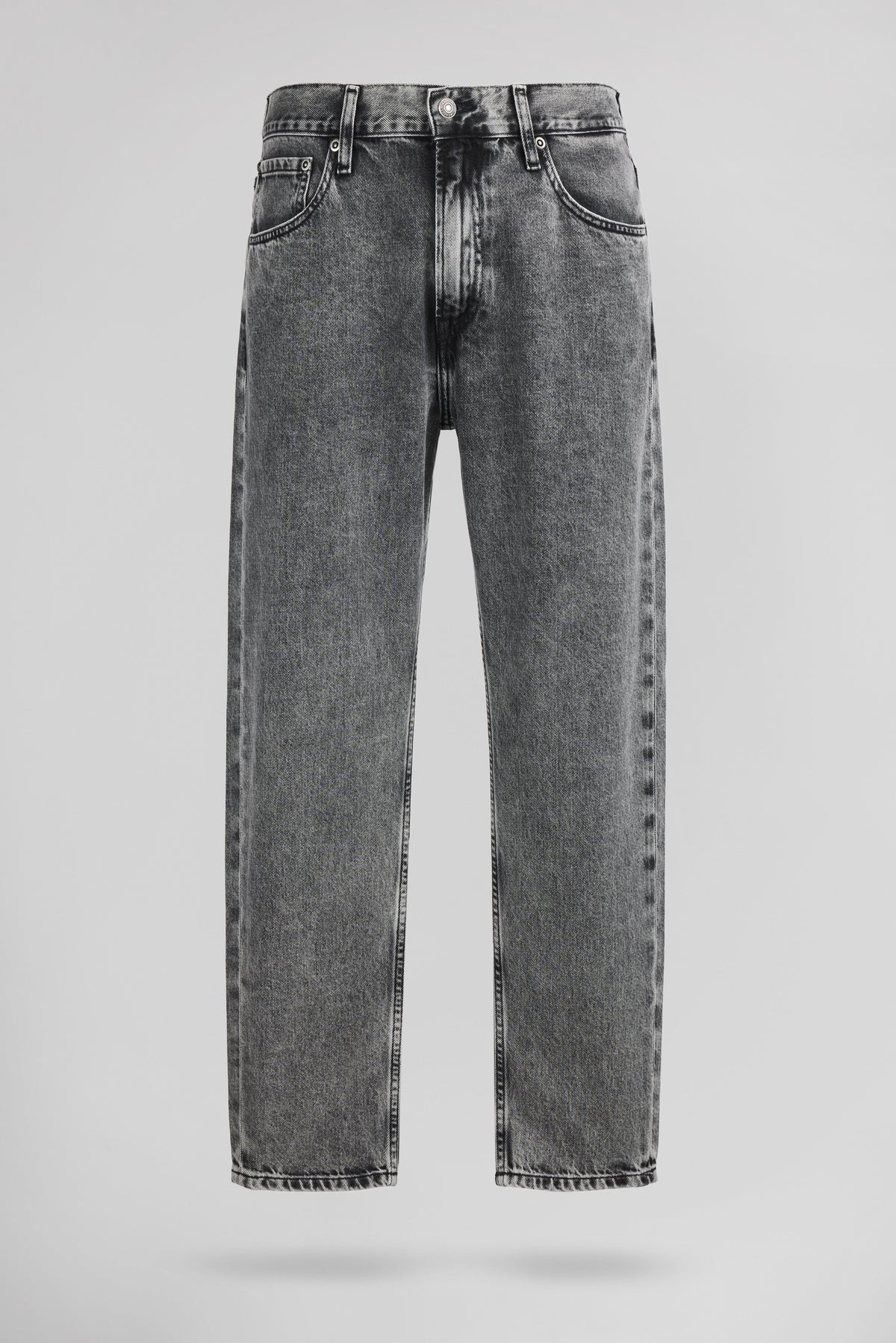 Jean relaxed DAD CROPPED GREY - 1