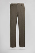 Pantalon ville P-CONRAD BEIGE LIN - 1