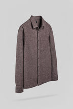 Chemise flanelle col classique C-SCOTT ML MARRON PRUNE - 2