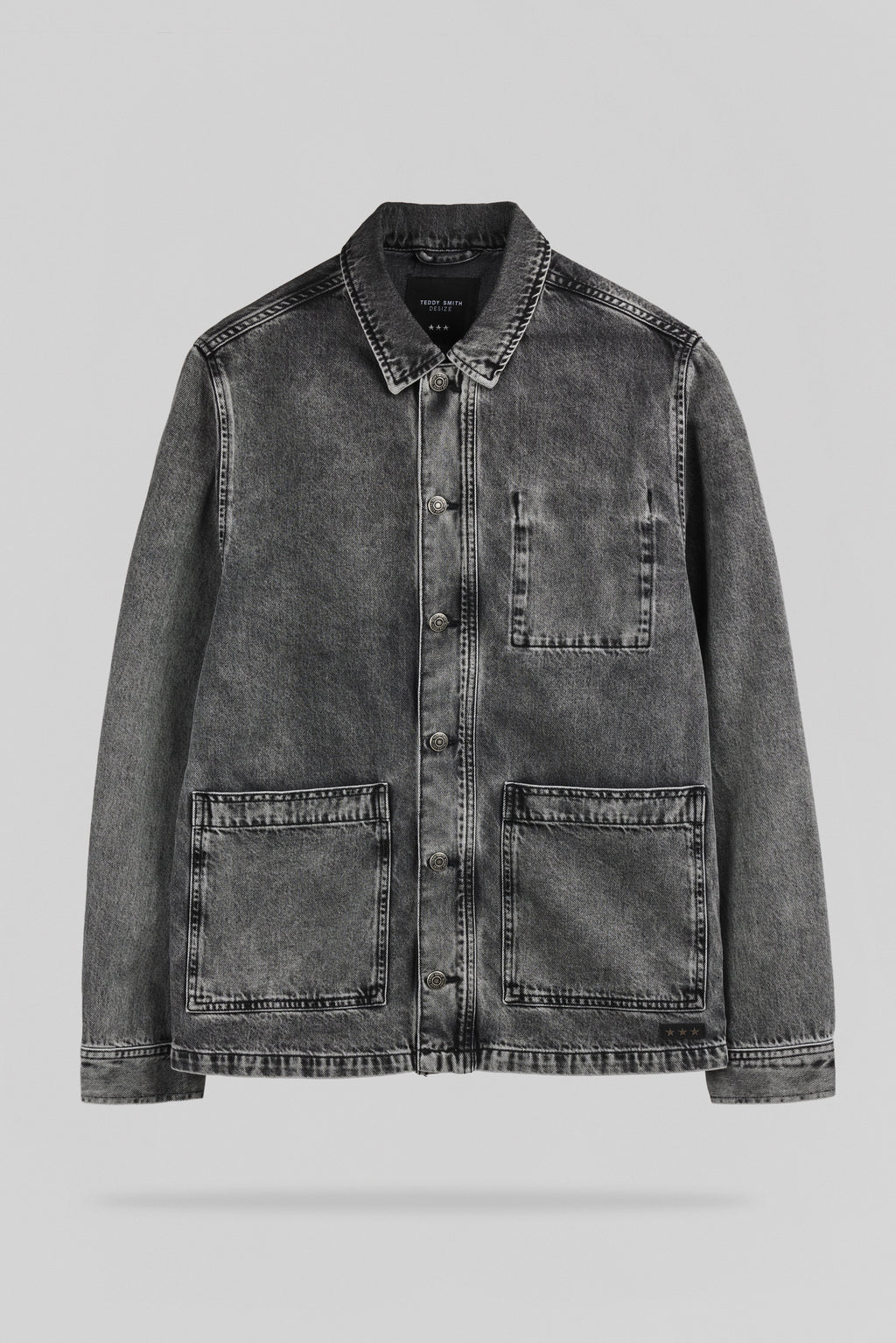 Veste denim V-REGENT GREY - 1
