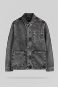 Veste denim V-REGENT GREY - 1