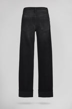 Jean bas raccourci BOYFRIEND BLACK USED - 2