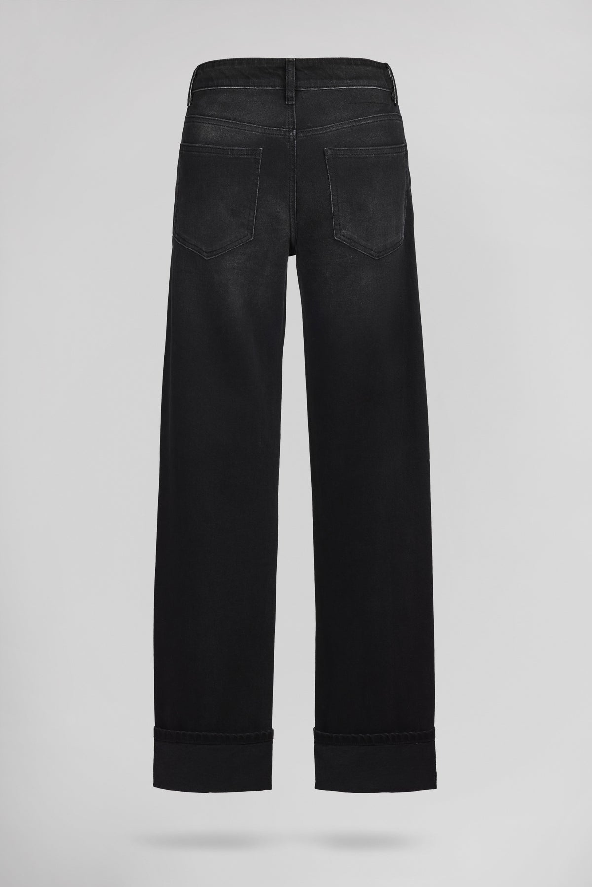 Jean bas raccourci BOYFRIEND BLACK USED - 2