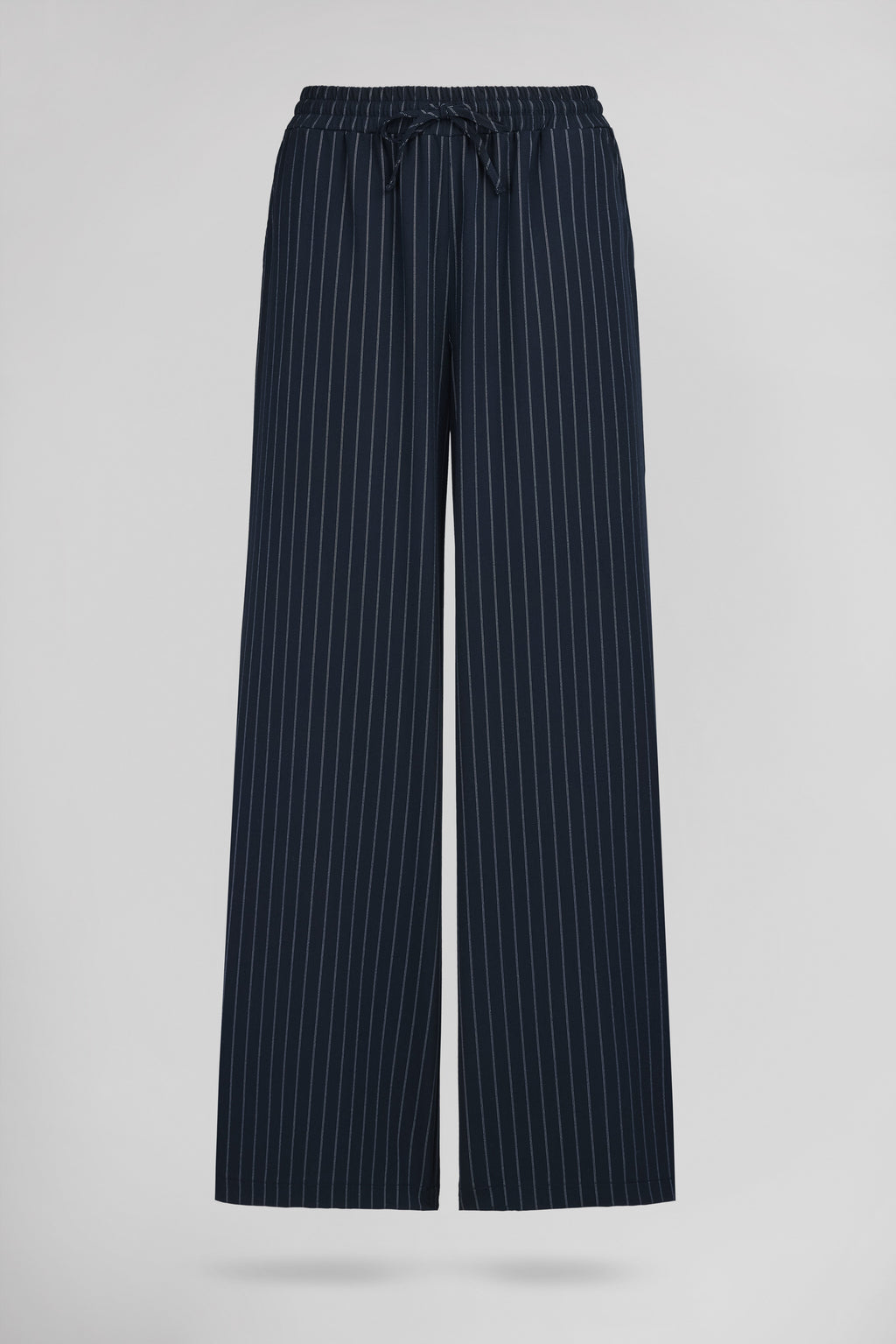 Pantalon fluide à rayures P-TENY TOTAL NAVY - 1