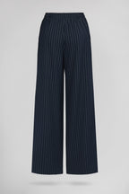 Pantalon fluide à rayures P-TENY TOTAL NAVY - 2