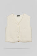Gilet sans manche G-EYES MIDDLE WHITE - 1