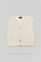 Gilet sans manche G-EYES MIDDLE WHITE - 1