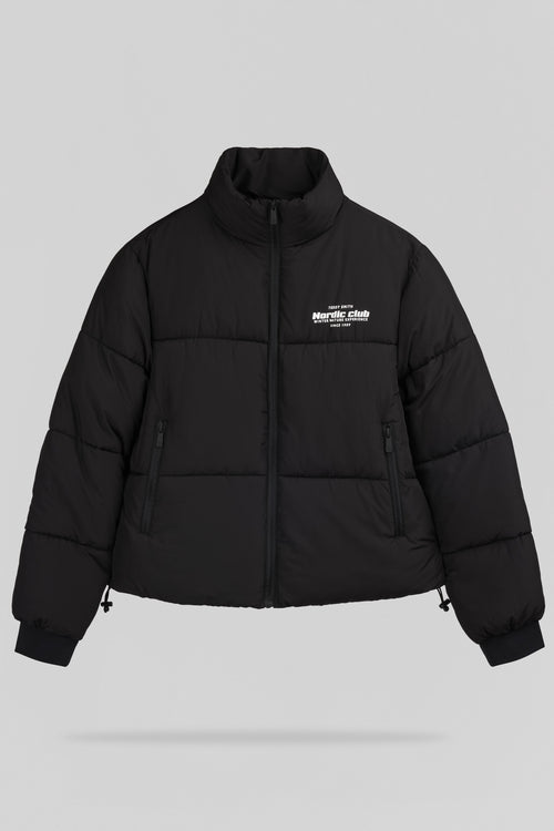 Blouson court matelassé B-AGATA NOIR - 1