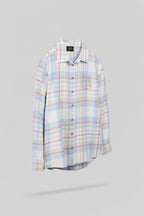 Chemise ample à carreaux C-CLARA ML MIDDLE WHITE - 2