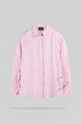 Chemise en voile de coton C-LANYA ML ROSE ORCHIDEE - 1