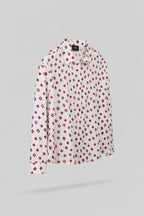 Chemise sérigraphiée coupe classique C-LIVIANA ML FRAMBOISE FONCE - 2