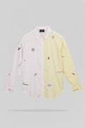 Chemise popeline C-LOUISIA ML ROSE QUARTZ - 1