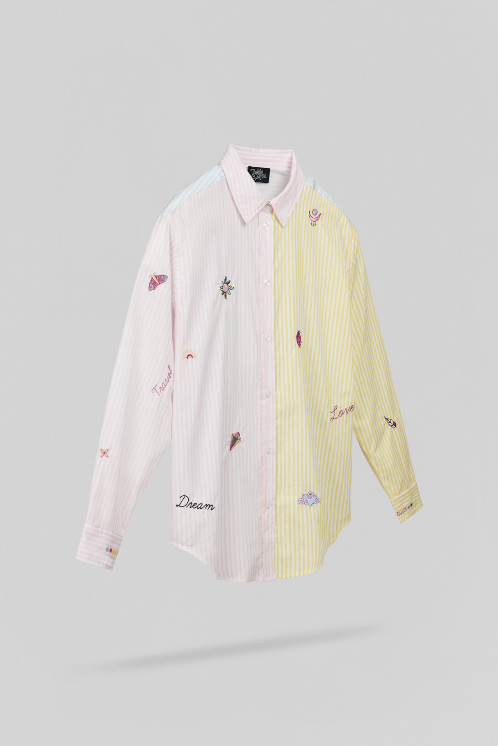 Chemise popeline C-LOUISIA ML ROSE QUARTZ - 2