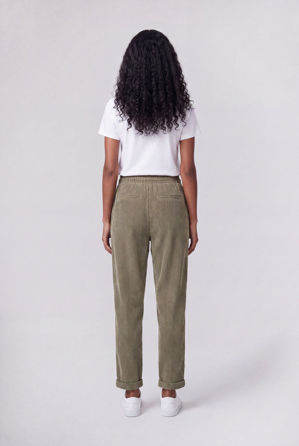 Pantalon en velours TEDDY VELOURS BLEACH KAKI - 2