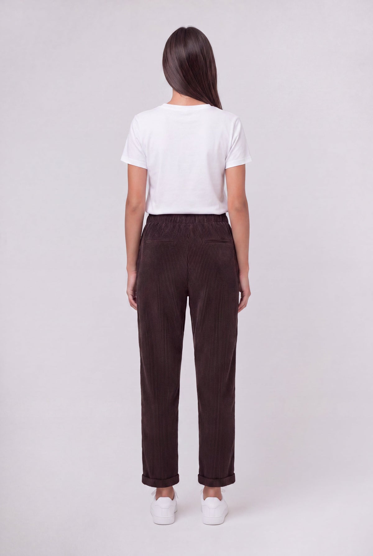 Pantalon en velours TEDDY VELOURS MARRON FONCE - 2