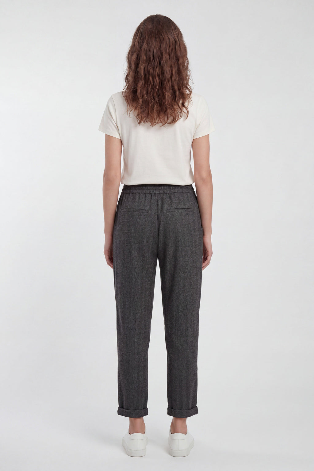 Pantalon ville aspect milano TEDDY CITY MELANGE BLACK - 2