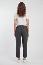 Pantalon ville aspect milano TEDDY CITY MELANGE BLACK - 2