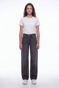 Jean fit loose P-GLADYS LOW WI NOIR - 1
