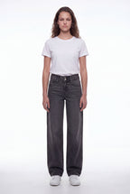 Jean fit loose P-GLADYS LOW WI NOIR - 1